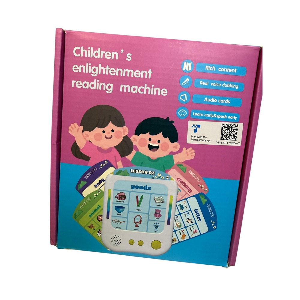 Enlightenment Reading Machine Interactive Audio Flash Card Reader Learning Toy - Picture 3 of 11